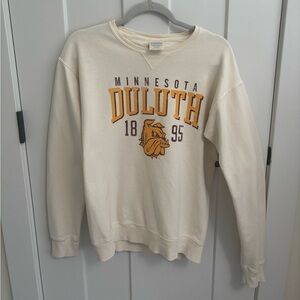 Hanes Light Yellow Minnesota Duluth Crewneck